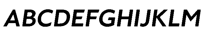 Fusiform Extra Bold Italic Font UPPERCASE