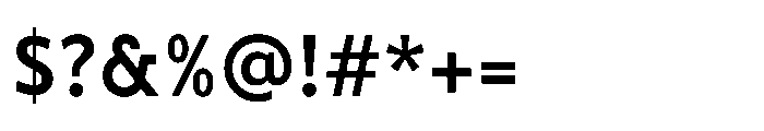 Fusiform Extra Bold Font OTHER CHARS