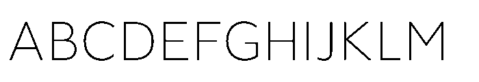 Fusiform Extra Light Font UPPERCASE