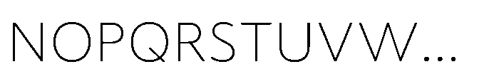 Fusiform Extra Light Font UPPERCASE
