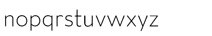 Fusiform Extra Light Font LOWERCASE