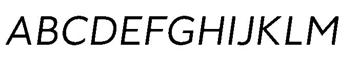 Fusiform Italic Font UPPERCASE