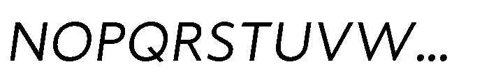 Fusiform Italic Font UPPERCASE
