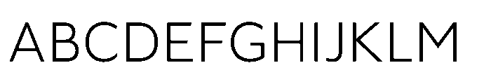 Fusiform Light Font UPPERCASE