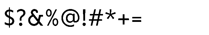 Fusiform Medium Font OTHER CHARS