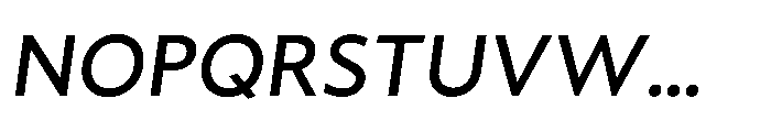 Fusiform Semi Bold Italic Font UPPERCASE