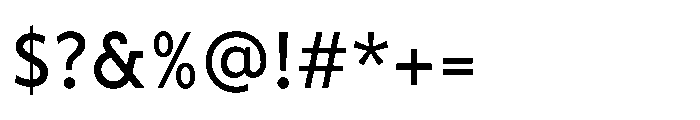 Fusiform Semi Bold Font OTHER CHARS