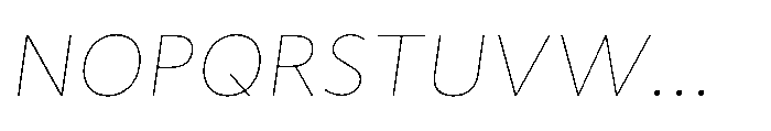 Fusiform Thin Italic Font UPPERCASE