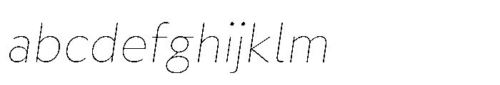Fusiform Thin Italic FONT