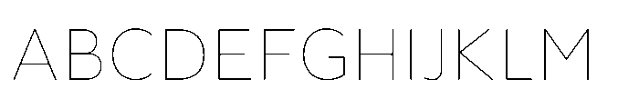 Fusiform Thin Font UPPERCASE