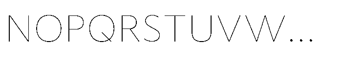 Fusiform Thin Font UPPERCASE