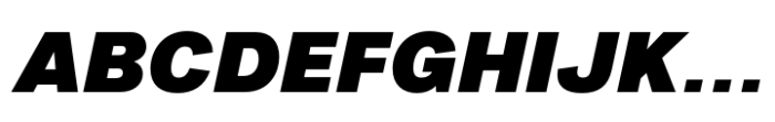 Fusion Collection Grotesk Black Italic Font UPPERCASE