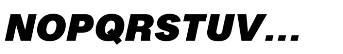 Fusion Collection Grotesk Black Italic Font UPPERCASE