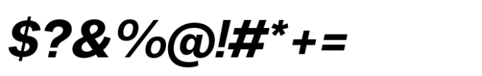 Fusion Collection Grotesk Bold Italic Font OTHER CHARS