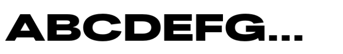Fusion Collection Grotesk Expanded Black Font UPPERCASE