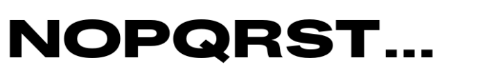 Fusion Collection Grotesk Expanded Black Font UPPERCASE