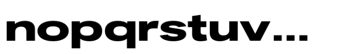Fusion Collection Grotesk Expanded Black Font LOWERCASE