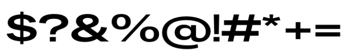 Fusion Collection Grotesk Expanded Bold Font OTHER CHARS