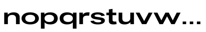 Fusion Collection Grotesk Expanded Bold Font LOWERCASE