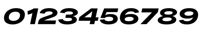 Fusion Collection Grotesk Expanded Extrabold Italic Font OTHER CHARS