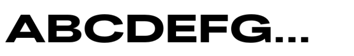 Fusion Collection Grotesk Expanded Extrabold Font UPPERCASE
