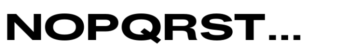Fusion Collection Grotesk Expanded Extrabold Font UPPERCASE