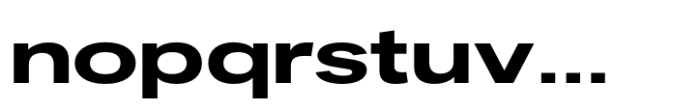 Fusion Collection Grotesk Expanded Extrabold Font LOWERCASE