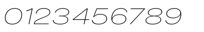 Fusion Collection Grotesk Expanded Extralight Italic Font OTHER CHARS