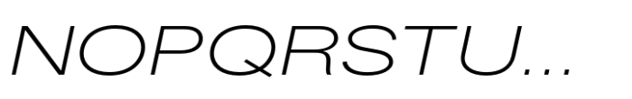 Fusion Collection Grotesk Expanded Light Italic Font UPPERCASE