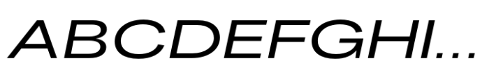 Fusion Collection Grotesk Expanded Medium Italic Font UPPERCASE