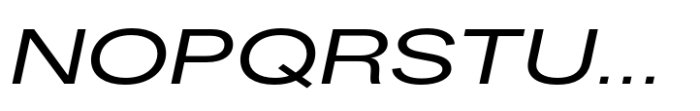 Fusion Collection Grotesk Expanded Medium Italic Font UPPERCASE