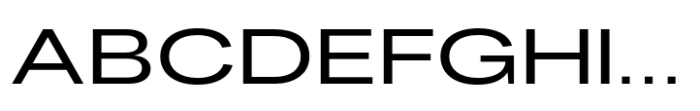 Fusion Collection Grotesk Expanded Medium Font UPPERCASE