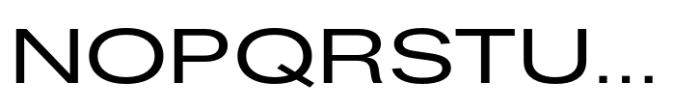 Fusion Collection Grotesk Expanded Medium Font UPPERCASE
