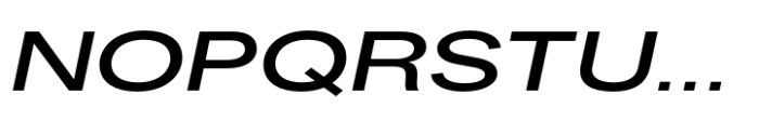 Fusion Collection Grotesk Expanded Semibold Italic Font UPPERCASE