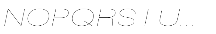 Fusion Collection Grotesk Expanded Thin Italic Font UPPERCASE