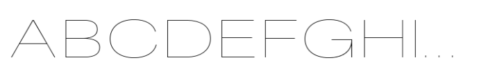 Fusion Collection Grotesk Expanded Thin Font UPPERCASE