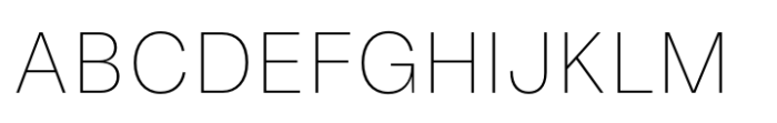 Fusion Collection Grotesk Extralight Font UPPERCASE