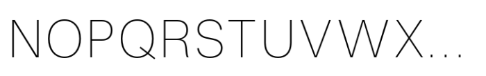Fusion Collection Grotesk Extralight Font UPPERCASE
