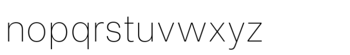 Fusion Collection Grotesk Extralight Font LOWERCASE