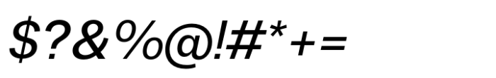 Fusion Collection Grotesk Medium Italic Font OTHER CHARS
