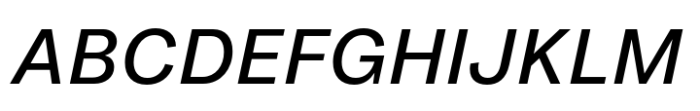 Fusion Collection Grotesk Medium Italic Font UPPERCASE