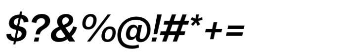 Fusion Collection Grotesk Semibold Italic Font OTHER CHARS