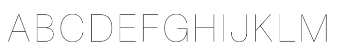 Fusion Collection Grotesk Thin Font UPPERCASE