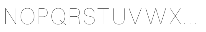 Fusion Collection Grotesk Thin Font UPPERCASE