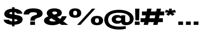 Fusion Collection Neue Expanded Black Font OTHER CHARS