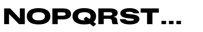Fusion Collection Neue Expanded Black Font UPPERCASE