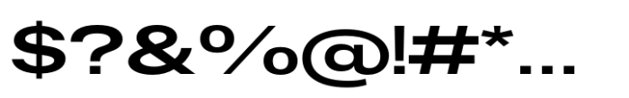 Fusion Collection Neue Expanded Bold Font OTHER CHARS