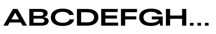 Fusion Collection Neue Expanded Bold Font UPPERCASE