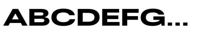 Fusion Collection Neue Expanded Extrabold Font UPPERCASE