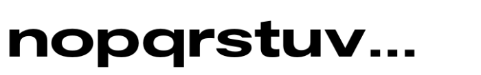 Fusion Collection Neue Expanded Extrabold Font LOWERCASE